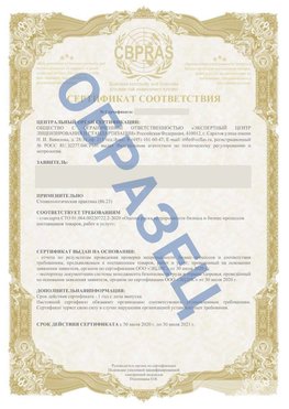 Образец Сертификат СТО 01.064.00220722.2-2020 Щекино Сертификат СТО 01.064.00220722.2-2020 